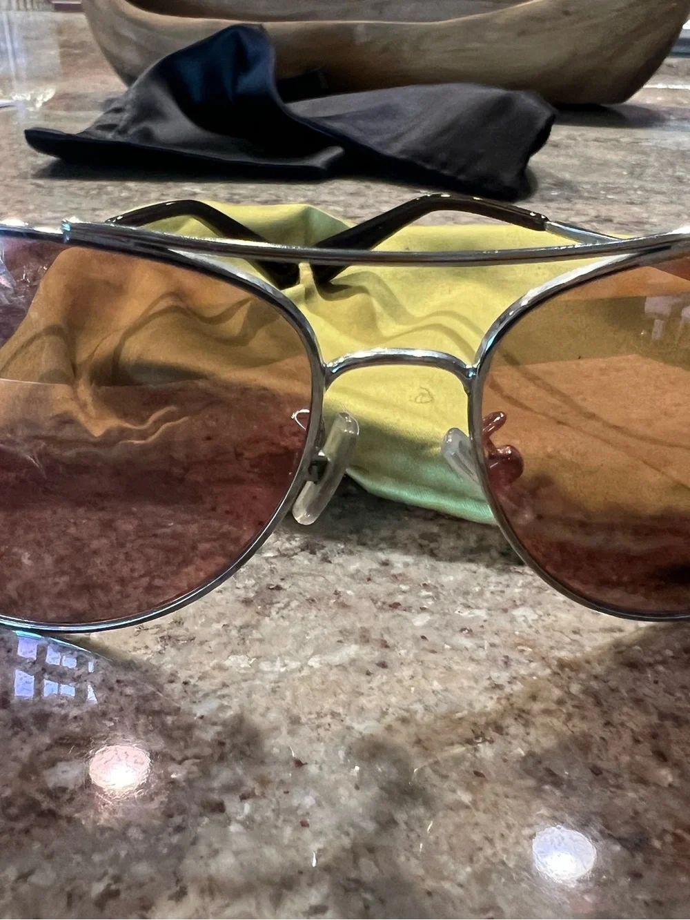 Coach Aviator Sunglasses with Brown Gradient Lenses
